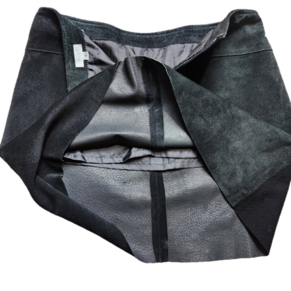 Mini skirt Suede Bohemian Western Black color Size 4 AQUA - Picture 12 of 16